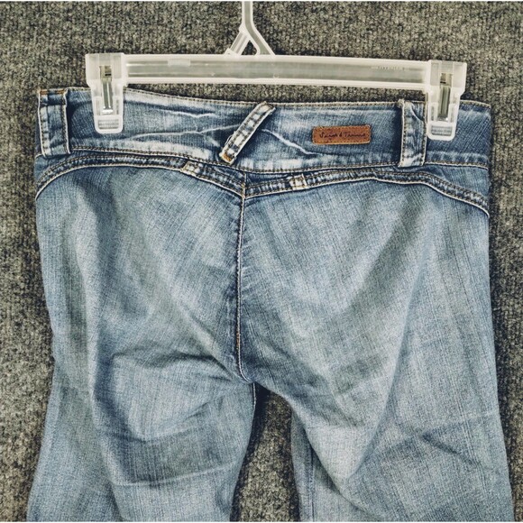 Kravitz Sarah & Thomas 7 Jeans Woman's 28 Tapered Low Rise Pockets Unique Rare - Picture 9 of 11